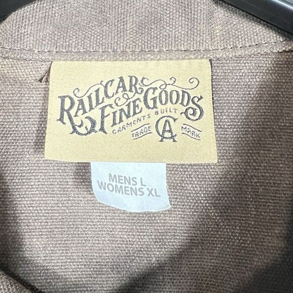 RAILCAR FINE GOODS Type 2 18 Ounce Wax Canvas Jacket Brown Men’s Large  NWOT - Picture 13 of 14